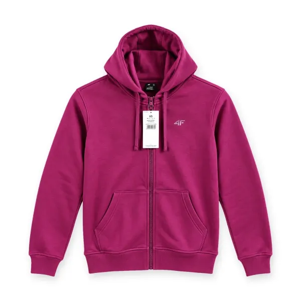 4F Women's Full-Zip Hoodie - Magenta
