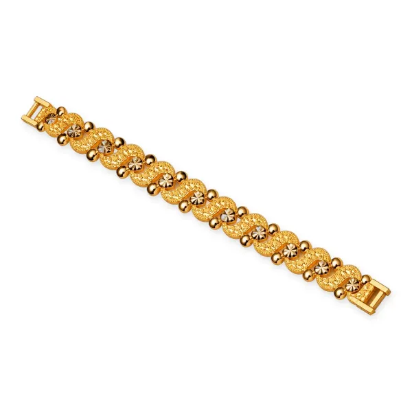 Gold-Tone Heart S-Link Bracelet